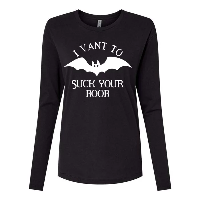 I Want To Suck Your Boob Womens Cotton Relaxed Long Sleeve T-Shirt