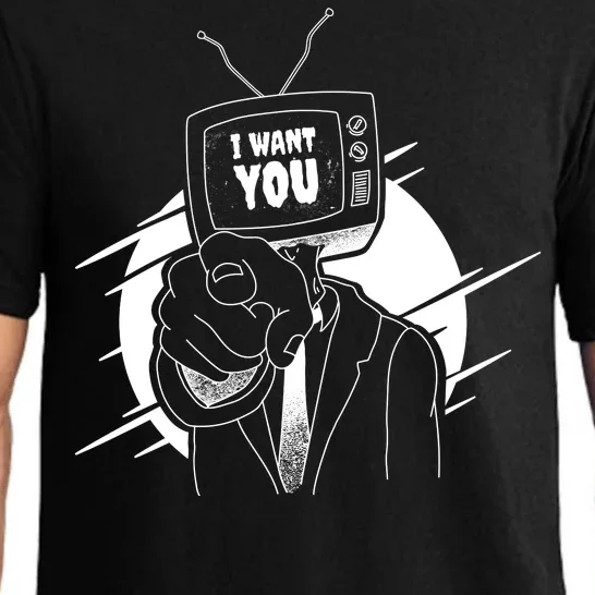 I Want You Television Retro Funny Pajama Set