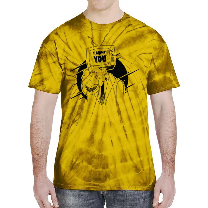 I Want You Television Retro Funny Tie-Dye T-Shirt