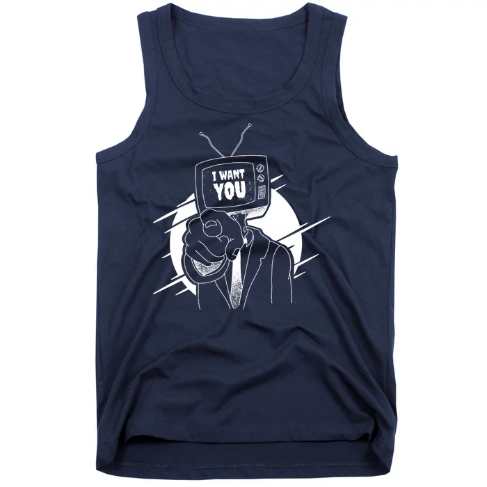 I Want You Television Retro Funny Tank Top