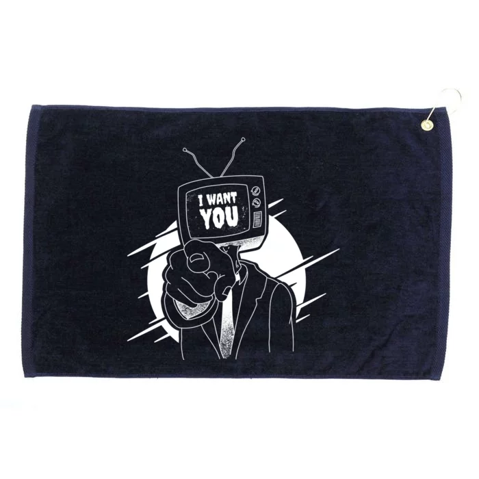 I Want You Television Retro Funny Grommeted Golf Towel