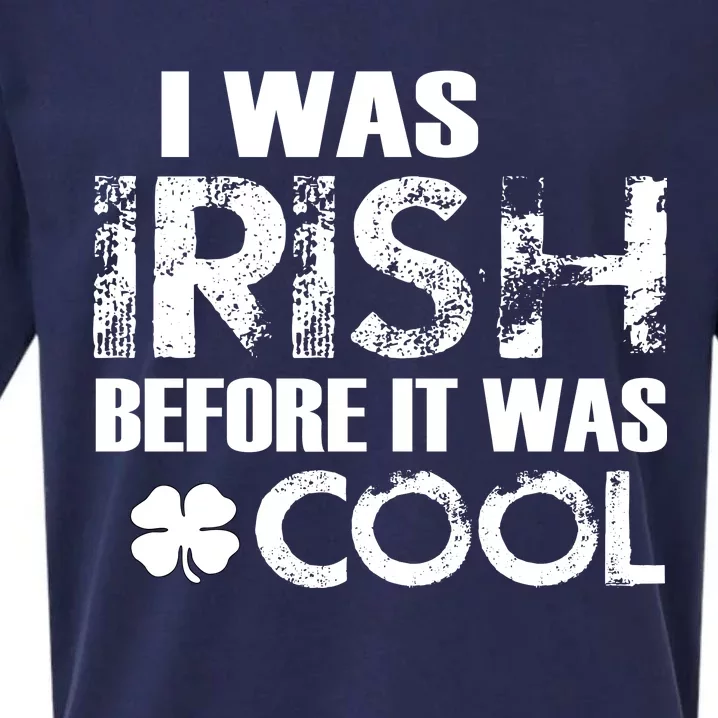 I Was Irish Before It Was Cool Funny Sueded Cloud Jersey T-Shirt