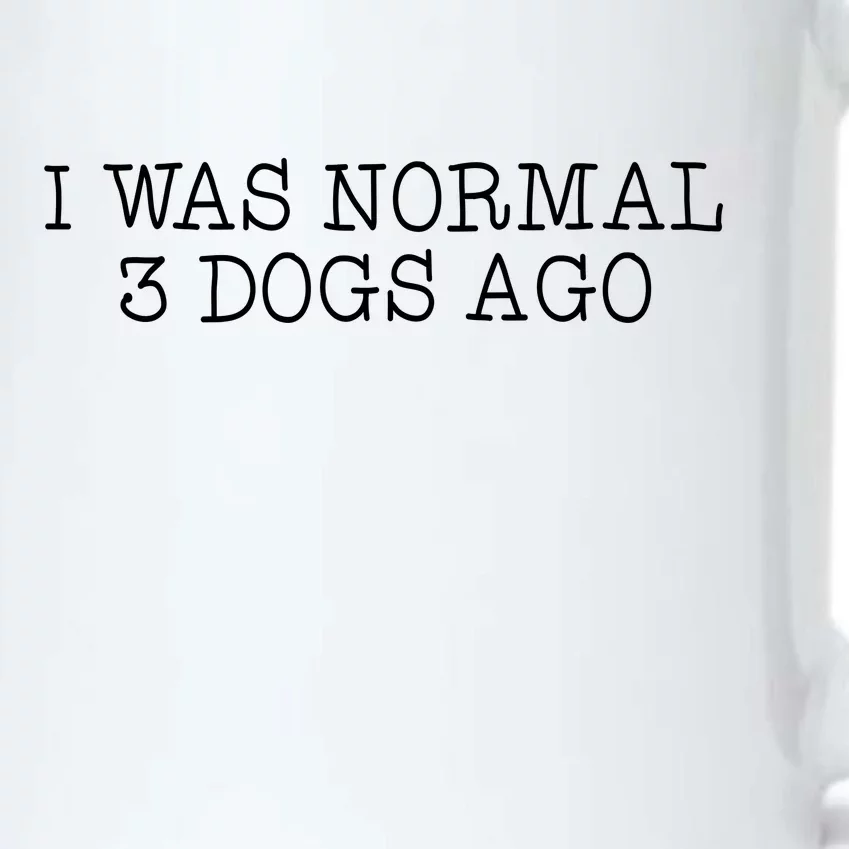 I Was Normal 3 Dogs Ago Black Color Changing Mug