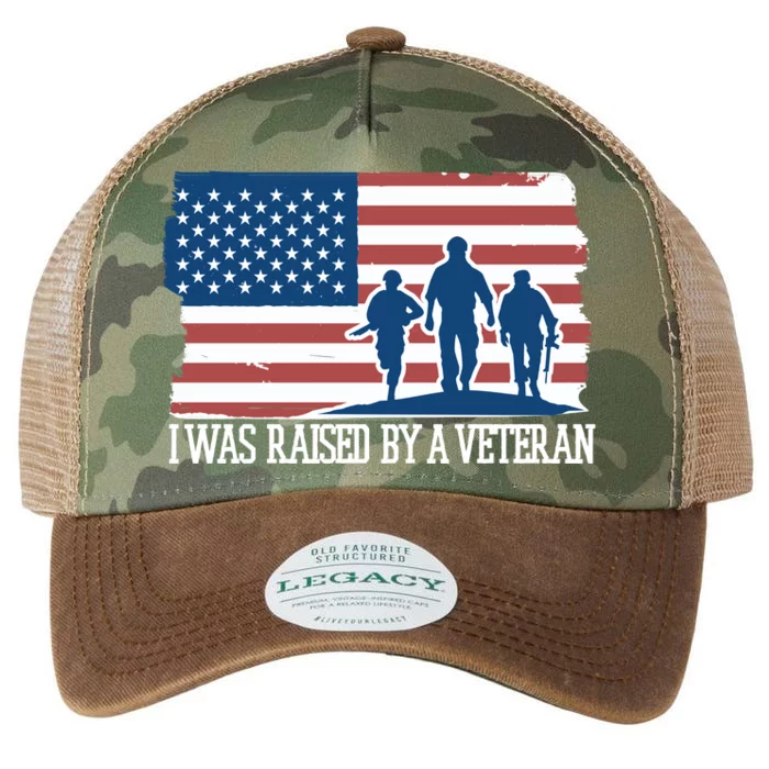 I Was Raised By A Veteran Legacy Tie Dye Trucker Hat