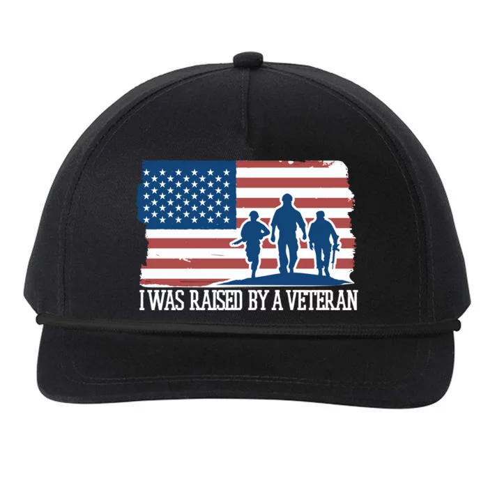 I Was Raised By A Veteran Snapback Five-Panel Rope Hat