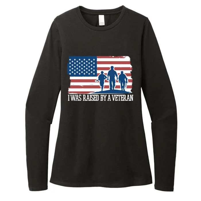 I Was Raised By A Veteran Womens CVC Long Sleeve Shirt