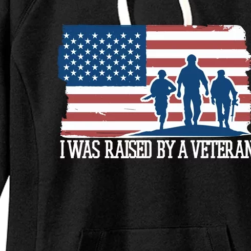 I Was Raised By A Veteran Women's Fleece Hoodie