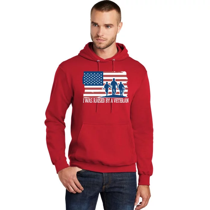 I Was Raised By A Veteran Tall Hoodie