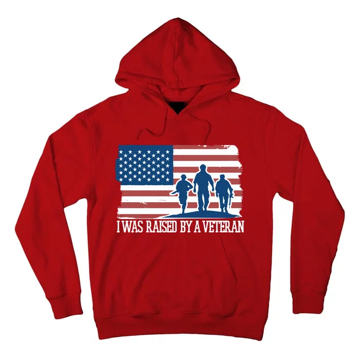 I Was Raised By A Veteran Tall Hoodie