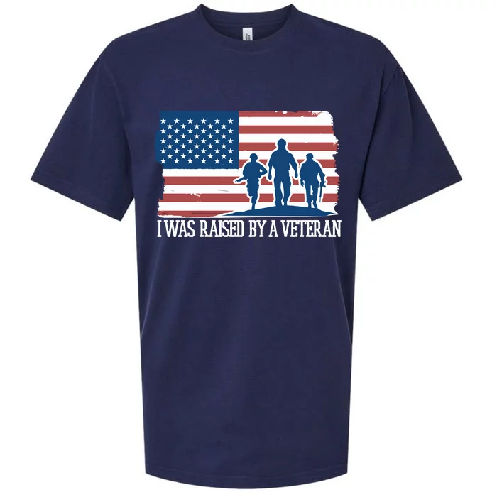 I Was Raised By A Veteran Sueded Cloud Jersey T-Shirt