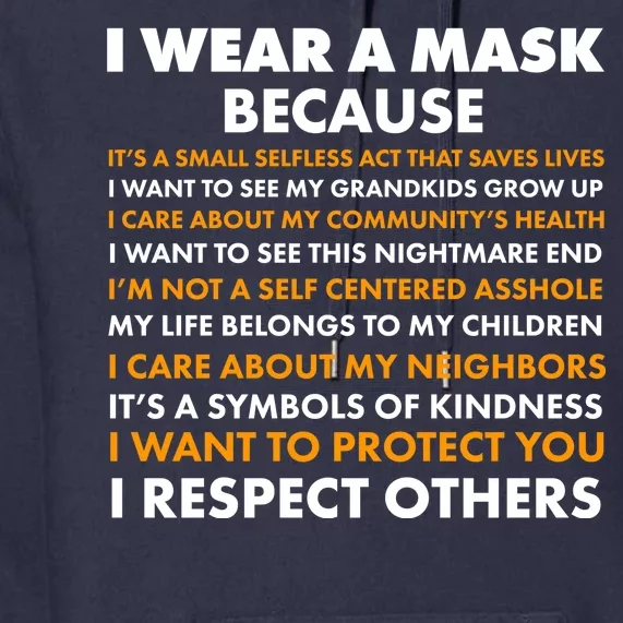 I Wear A Mask Because I Want to Protect You Premium Hoodie