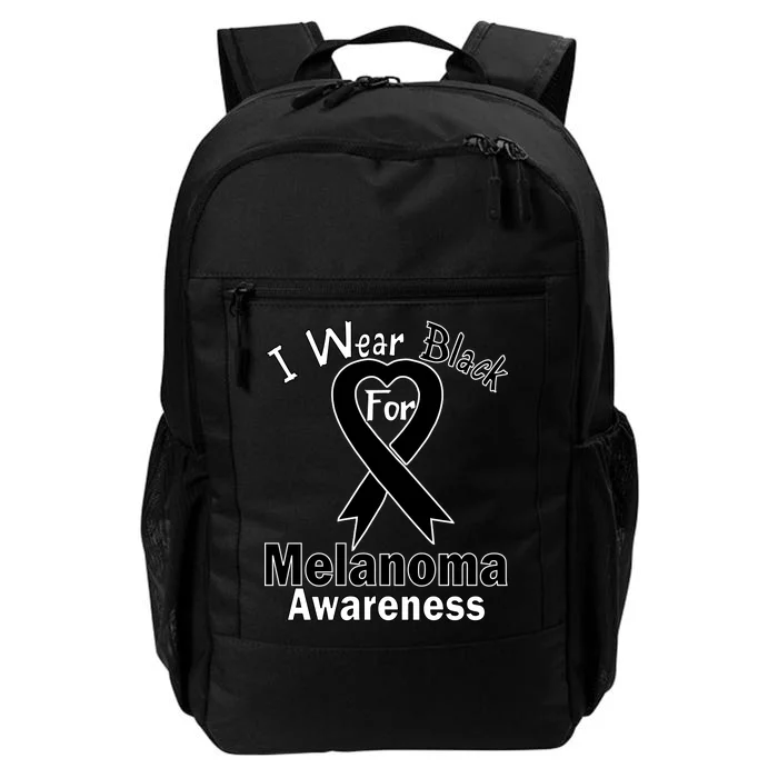 I Wear Black For Melanoma Awareness Daily Commute Backpack