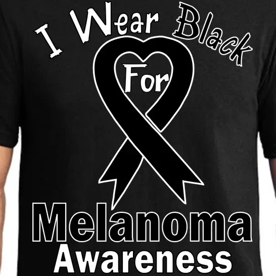 I Wear Black For Melanoma Awareness Pajama Set