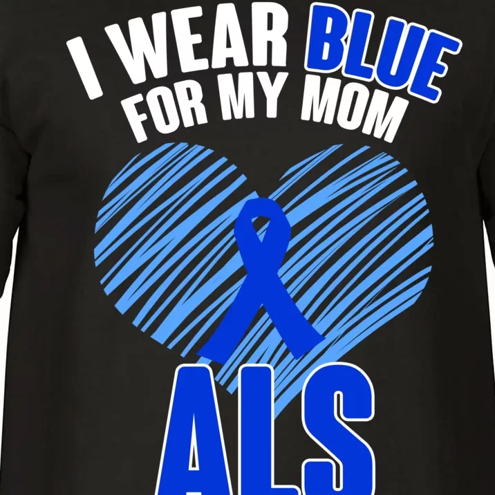 I Wear Blue For My Mom ALS Awareness Comfort Colors T-Shirt