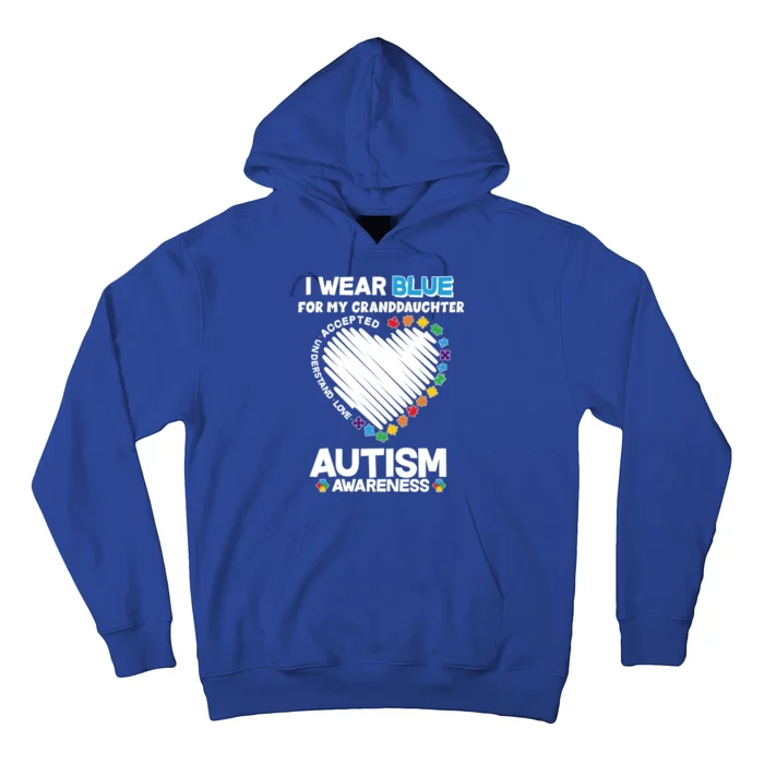 I Wear Blue For My Personalize Custom Text Autism Hoodie