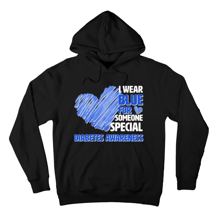 I Wear Blue For Someone Special Diabetes Awareness Hoodie