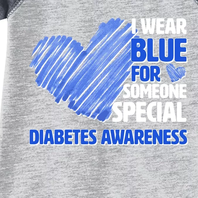 I Wear Blue For Someone Special Diabetes Awareness Infant Baby Jersey Bodysuit