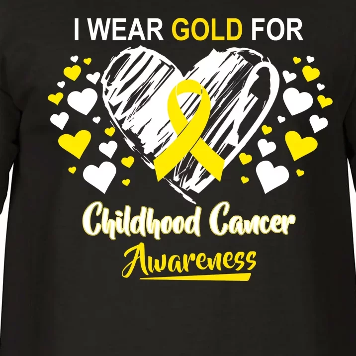 I Wear Gold For Childhood Cancer Awareness Comfort Colors T-Shirt