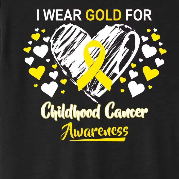 I Wear Gold For Childhood Cancer Awareness ChromaSoft Performance T-Shirt