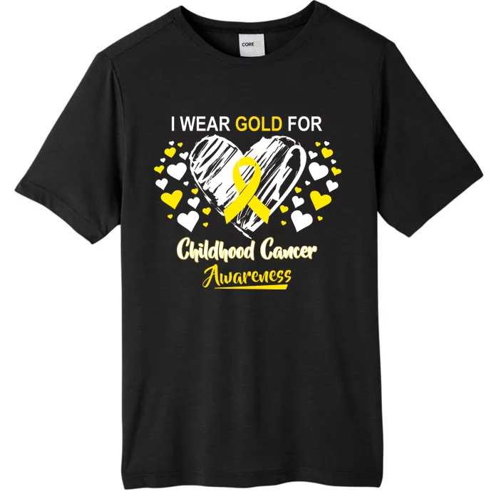 I Wear Gold For Childhood Cancer Awareness ChromaSoft Performance T-Shirt