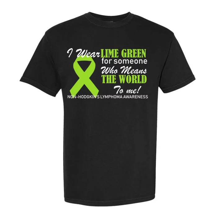 I Wear Lime Green Non-Hodgkin's Lymphoma Garment-Dyed Heavyweight T-Shirt