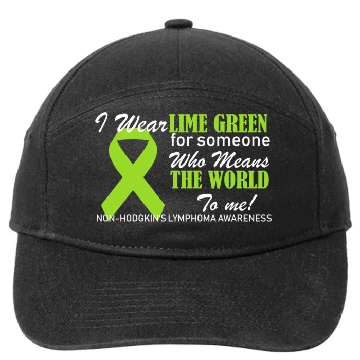 I Wear Lime Green Non-Hodgkin's Lymphoma 7-Panel Snapback Hat