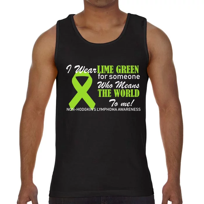 I Wear Lime Green Non-Hodgkin's Lymphoma Comfort Colors® Tank Top