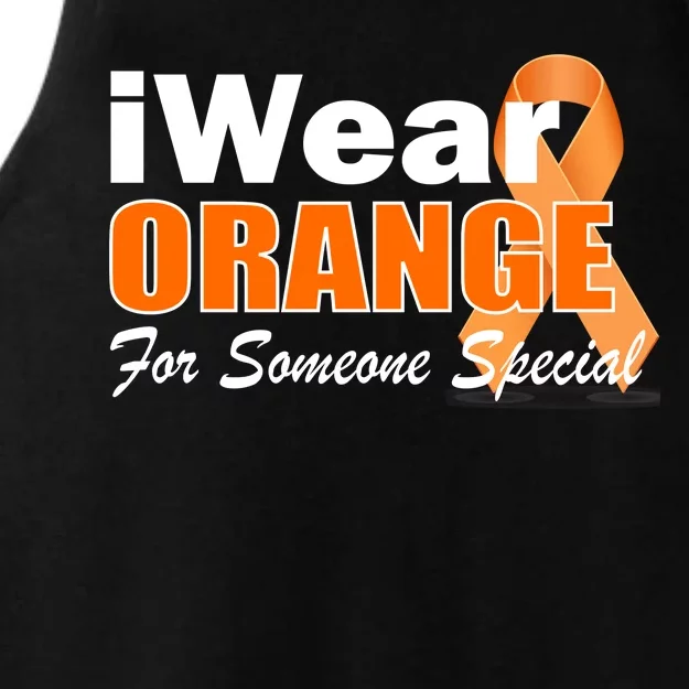 I Wear Orange For Someone I Love Leukemia Ladies Tri-Blend Wicking Tank