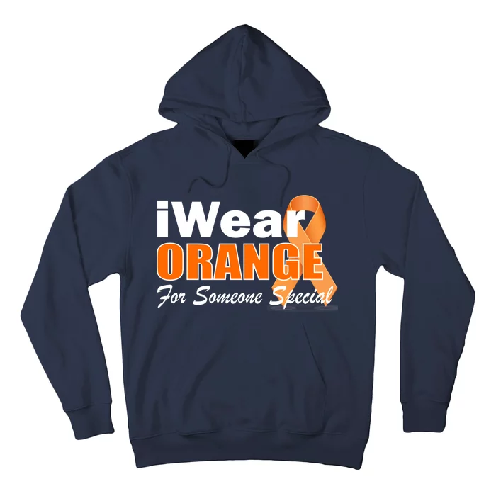TeeShirtPalace | I Wear Orange For Someone I Love Leukemia Hoodie