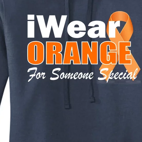 I Wear Orange For Someone I Love Leukemia Women's Pullover Hoodie