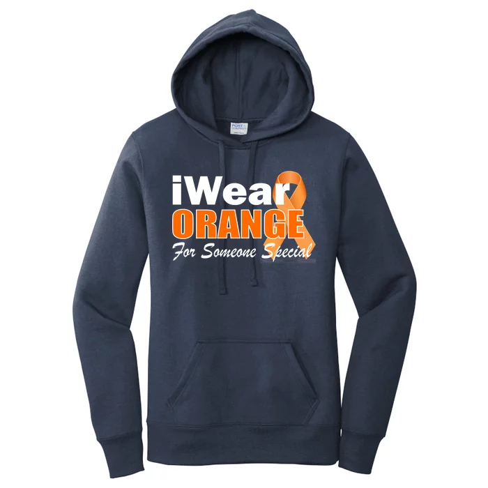 I Wear Orange For Someone I Love Leukemia Women's Pullover Hoodie