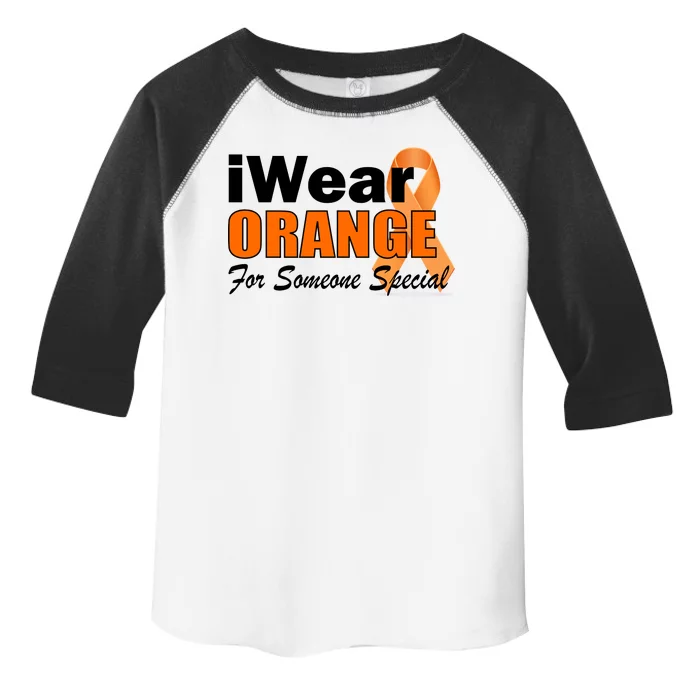 I Wear Orange For Someone I Love Leukemia Toddler Fine Jersey T-Shirt