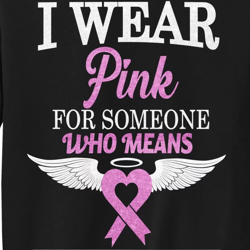 I Wear Pink Angel Breast Cancer Awareness Sweatshirt