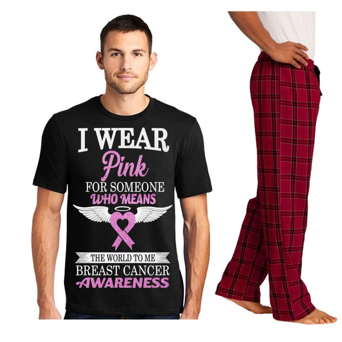 I Wear Pink Angel Breast Cancer Awareness Pajama Set