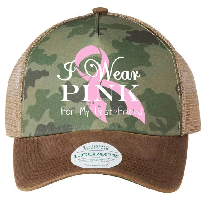 I Wear Pink For My Best Friend Legacy Tie Dye Trucker Hat