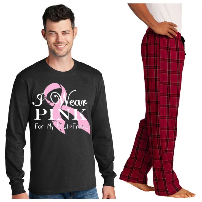 I Wear Pink For My Best Friend Long Sleeve Pajama Set