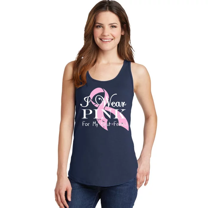 I Wear Pink For My Best Friend Ladies Essential Tank