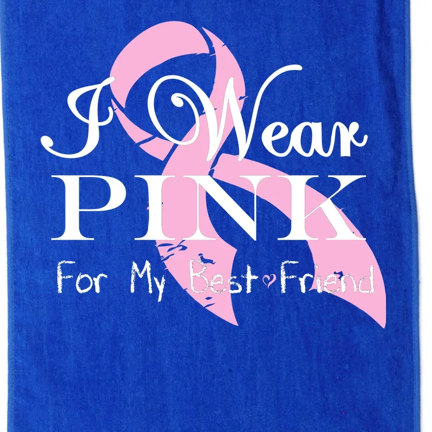 I Wear Pink For My Best Friend Platinum Collection Golf Towel