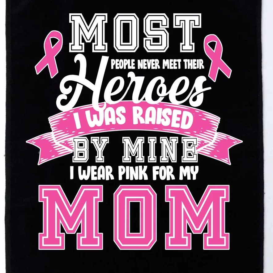 I Wear Pink For My Mom My Hero-Breast Cancer Awareness Platinum Collection Golf Towel