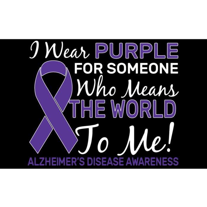 I Wear Purple Alzheimer's Disease Awareness Bumper Sticker