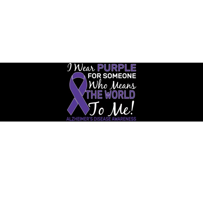 I Wear Purple Alzheimer's Disease Awareness Bumper Sticker