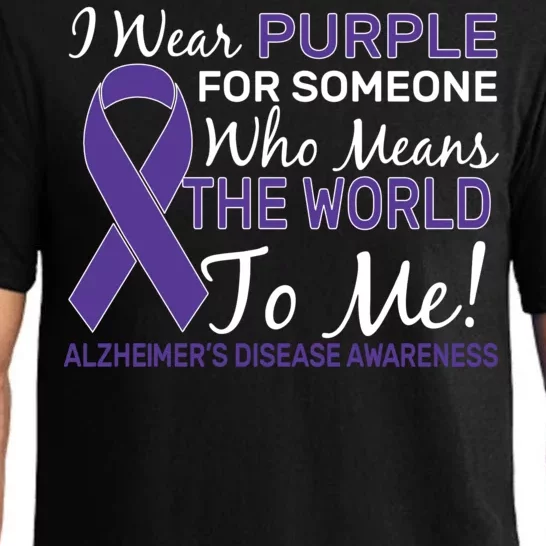 I Wear Purple Alzheimer's Disease Awareness Pajama Set