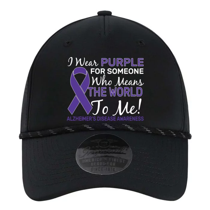 I Wear Purple Alzheimer's Disease Awareness Performance The Dyno Cap