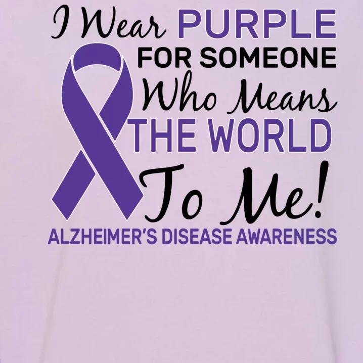 I Wear Purple Alzheimer's Disease Awareness Garment-Dyed Sweatshirt