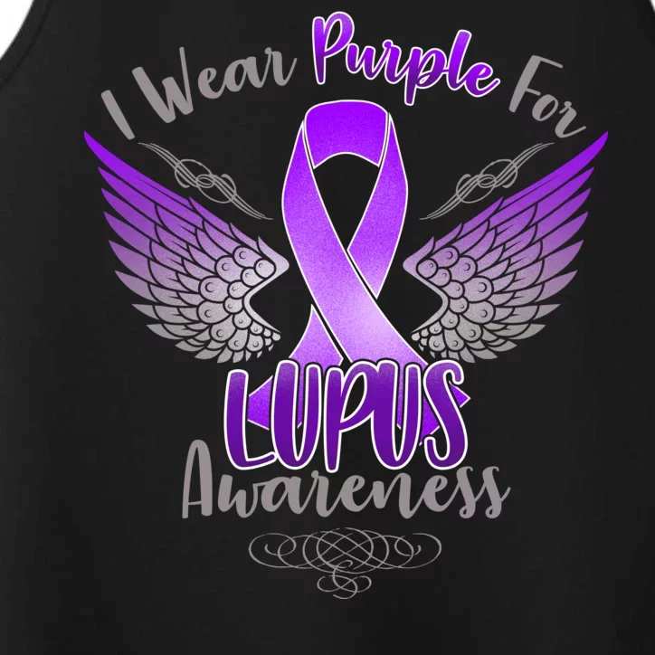 I Wear Purple For Lupus Awareness Performance Tank