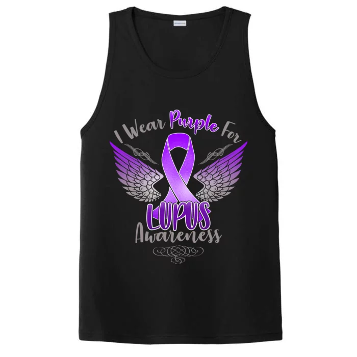 I Wear Purple For Lupus Awareness Performance Tank