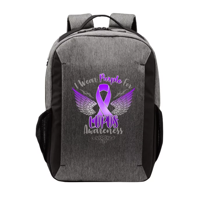 I Wear Purple For Lupus Awareness Vector Backpack