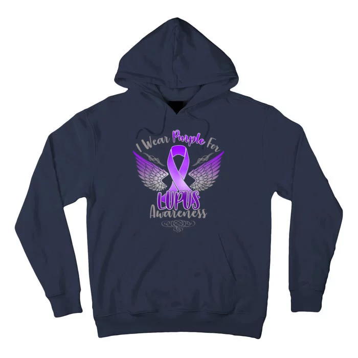 I Wear Purple For Lupus Awareness Tall Hoodie