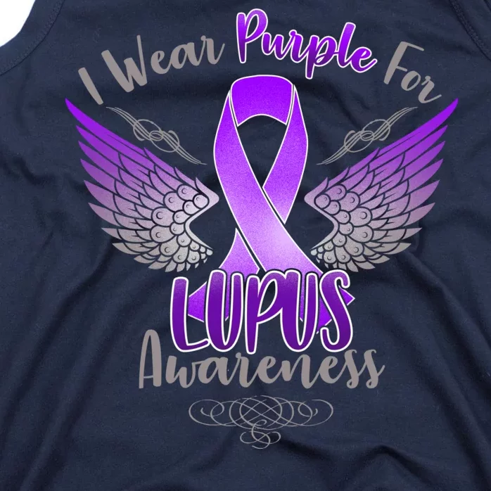 I Wear Purple For Lupus Awareness Tank Top