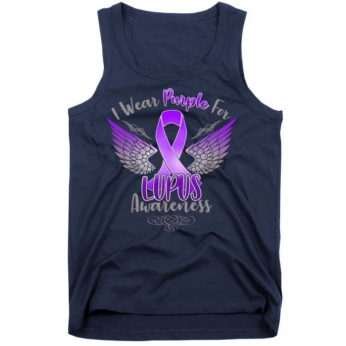 I Wear Purple For Lupus Awareness Tank Top